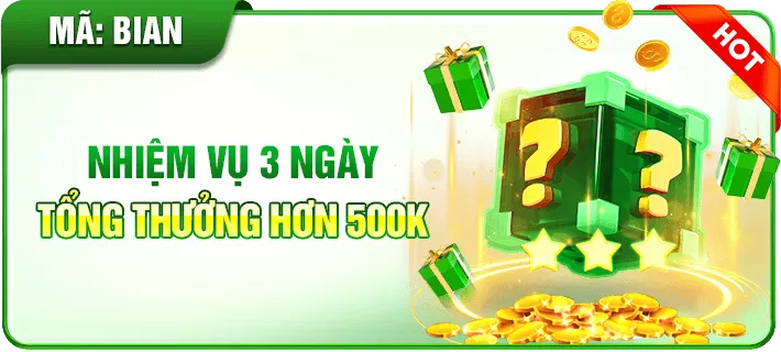 cm88 nhiệm vụ 3 ngày thưởng hơn 500k